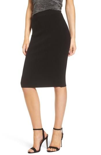 Women's Leith High Waist Body-con Skirt - Black