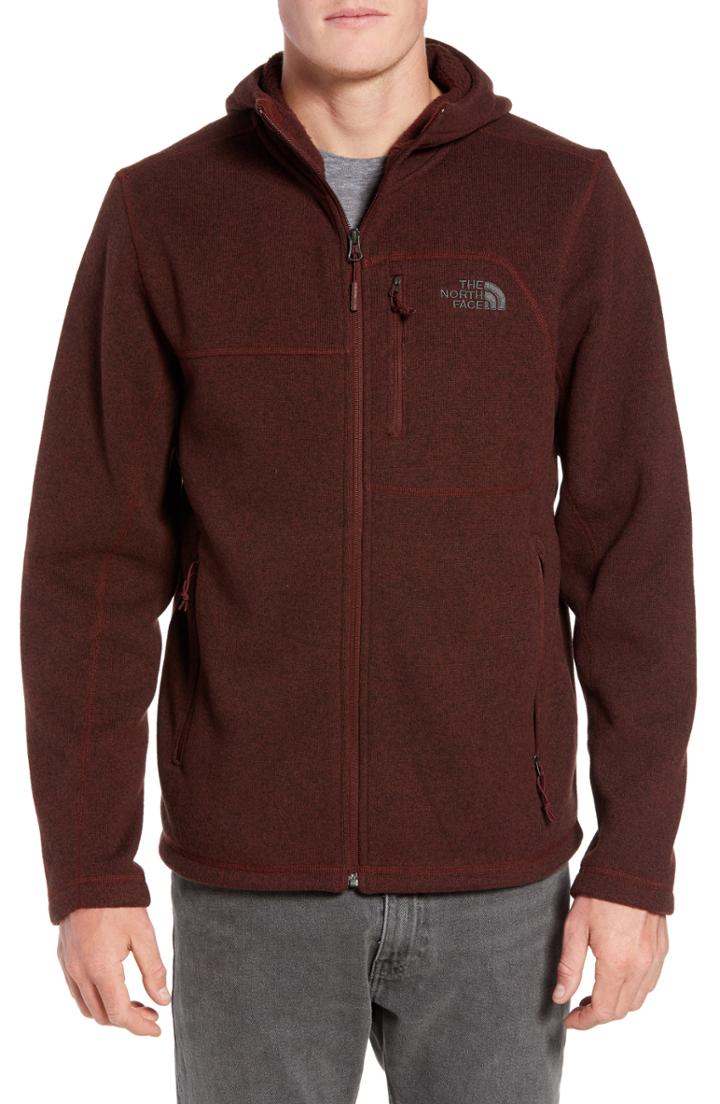 Men's The North Face Gordon Lyons Relaxed Fit Sweater Fleece Hoodie - Red
