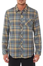 Men's Jack O'neill Shelter Plaid Flannel Shirt - Beige