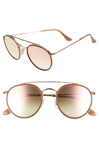 Women's Ray-ban 51mm Sunglasses - Gold/ Pink