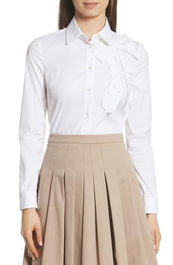 Women's Red Valentino Bow Detail Shirt Us / 38 It - White