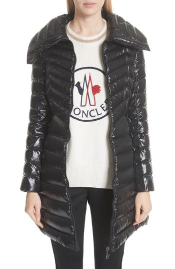 Women's Moncler Faucon Quilted Down Coat - Black
