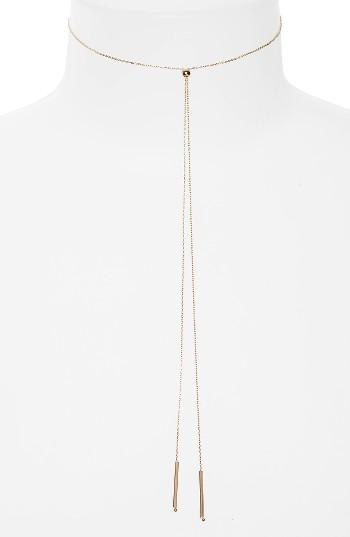 Women's Topshop Bar & Bead Lariat Choker