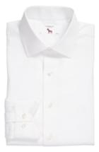 Men's Lorenzo Uomo Trim Fit Floral Dress Shirt - 34 - White