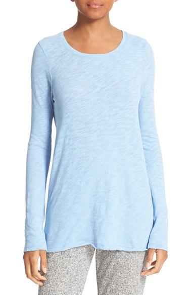 Women's Atm Anthony Thomas Melillo Destroyed Wash Cotton Tee - Blue