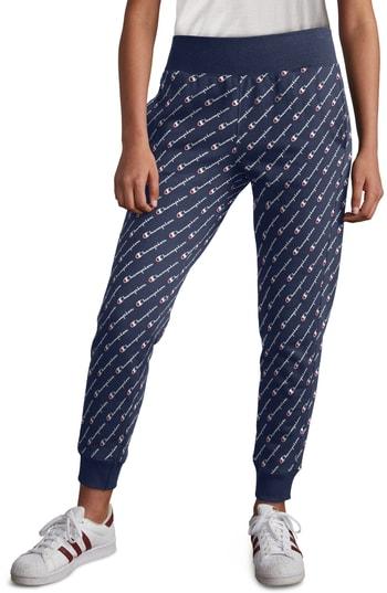 Women's Champion Logo Jogger Pants - Blue