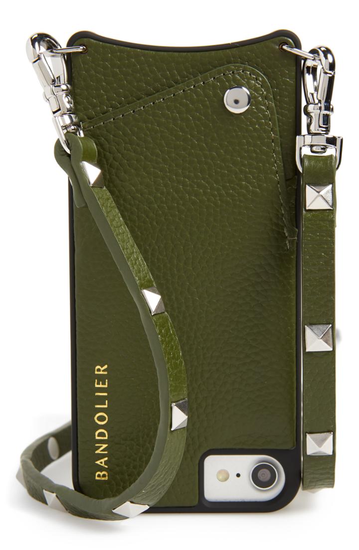 Bandolier Sarah Leather Iphone 6/7/8 & 6/7/8 Crossbody Case - Metallic
