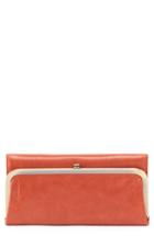 Women's Hobo Rachel Leather Frame Wallet - Red