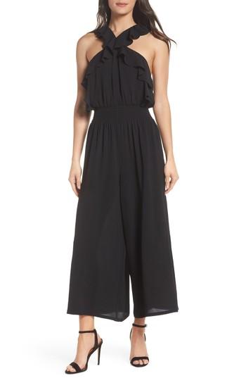 Women's Clover And Sloane Ruffle Jumpsuit - Black