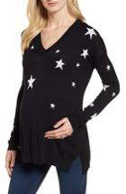 Women's Isabella Oliver Annora Intarsia Knit Maternity Sweater - Black