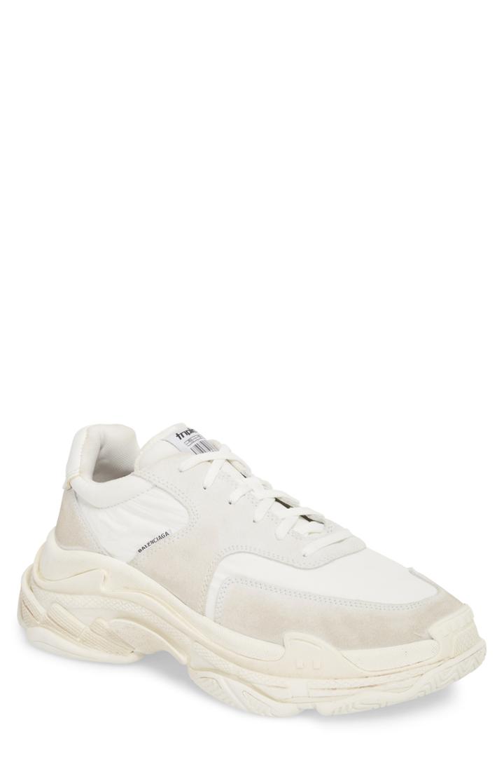 Men's Balenciaga Triple S Retro Sneaker Us / 45eu - White