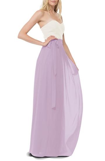 Women's Ceremony By Joanna August 'whitney' Chiffon Wrap Maxi Skirt