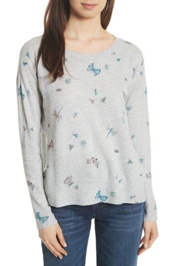 Women's Joie Eloisa Painted Bug Cashmere Top - Grey