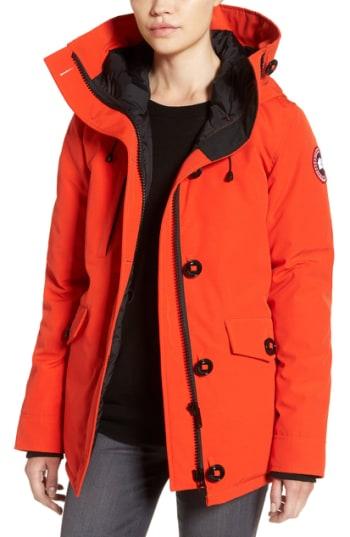 Women's Canada Goose 'rideau' Slim Fit Down Parka (10-12) - Orange