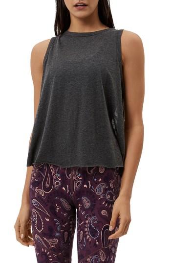 Women's Sweaty Betty Summer Crochet Back Tank - Grey
