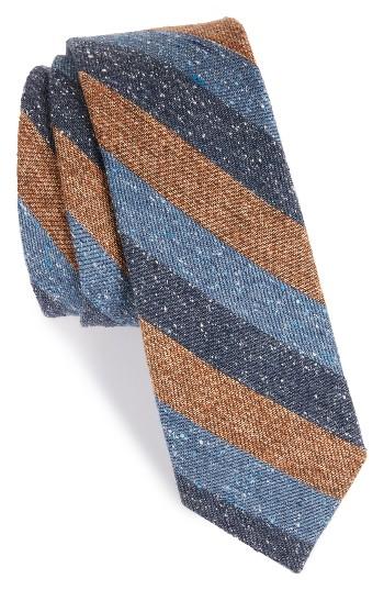 Men's The Tie Bar Varios Stripe Silk Skinny Tie
