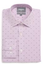 Men's Bonobos Elgine Filcoupe Slim Fit Stretch Stripe Dress Shirt .5 32 - Pink