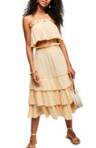 Women's Endless Summer By Free People Sea Breeze Strapless Crop Top & Midi Skirt - White