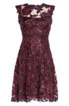 Women's Tadashi Shoji Noelle Floral Fit & Flare Dress - Purple