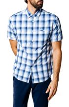 Men's Good Man Brand Dark Desert Trim Fit Plaid Sport Shirt - Blue