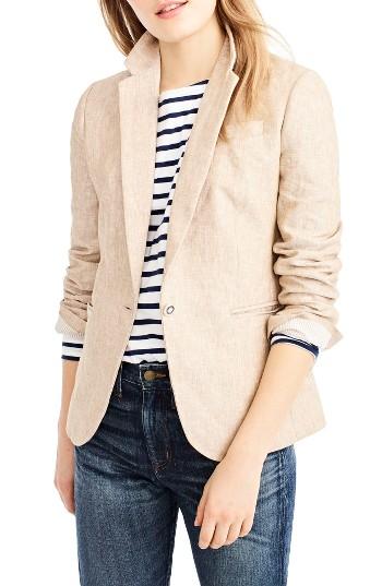 Women's J.crew Campbell Linen Blazer