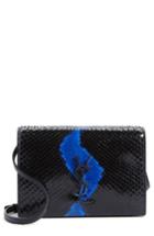 Saint Laurent Toy Kate Genuine Snakeskin Bag - Black