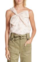 Women's Rebecca Taylor Bow Front Floral Jacquard Top - Ivory