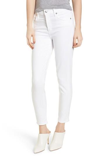 Women's Agolde Sophie High Waist Ankle Skinny Jeans - White