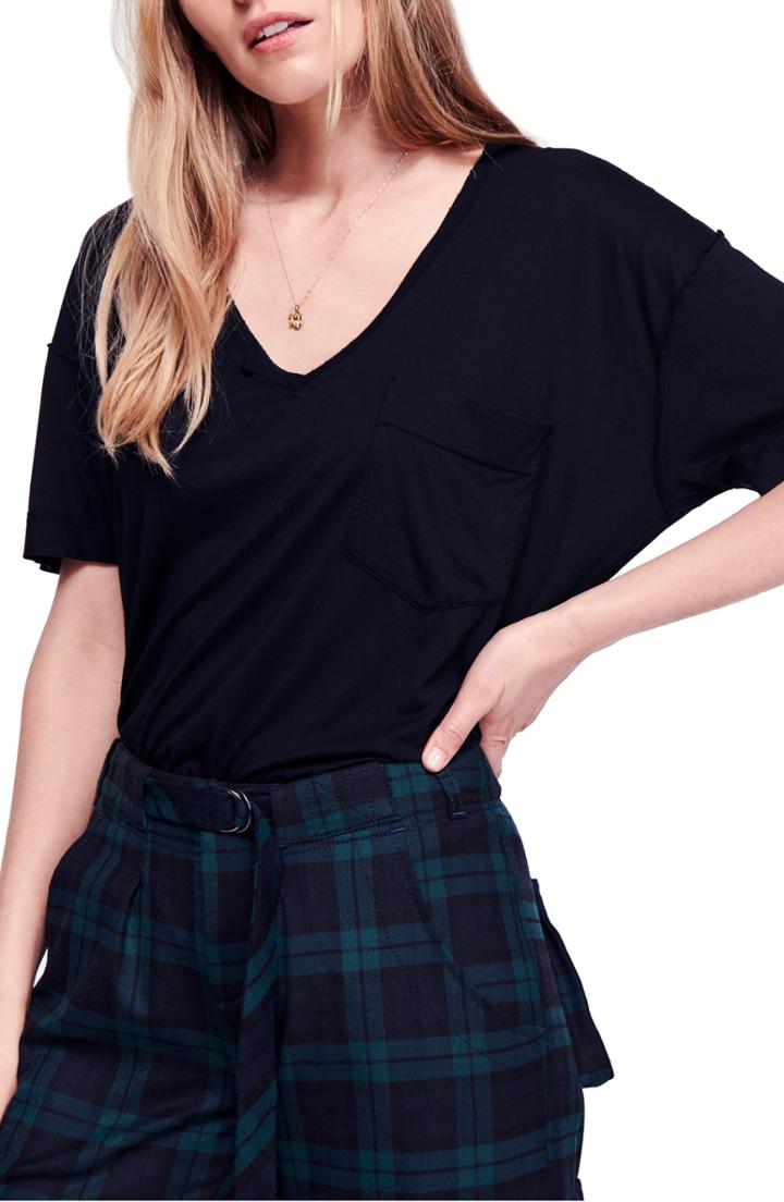 Women's Free People Ronnie Tee - Black