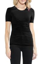 Women's Vince Camuto Ruched Tee, Size - Black