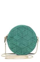 Welden Mini Meridian Suede Crossbody Bag - Green