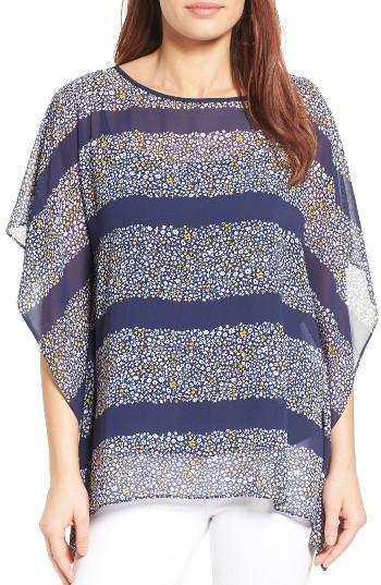 Women's Michael Michael Kors Quinn Stripe Flutter Top