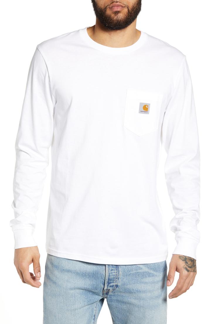 Men's Carhartt Work In Progress Pocket T-shirt - White