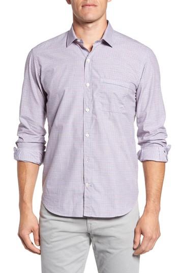 Men's Culturata Trim Fit Mini Plaid Sport Shirt