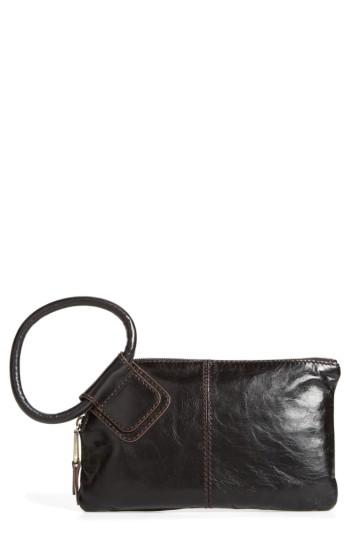 Hobo Sable Calfskin Leather Clutch -