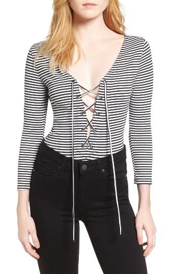 Women's Kendall + Kylie Lace-up Bodysuit