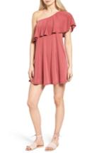 Women's Bp. One-shoulder Ruffle Dress - Red