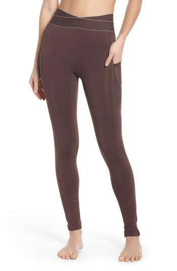 Women's Free People Fp Movement Barre Leggings - Brown
