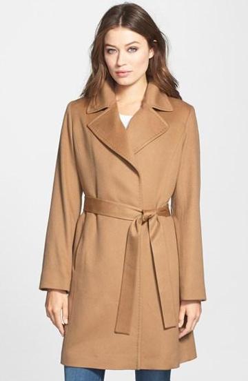 Fleurette Notch Collar Lightweight Cashmere Wrap