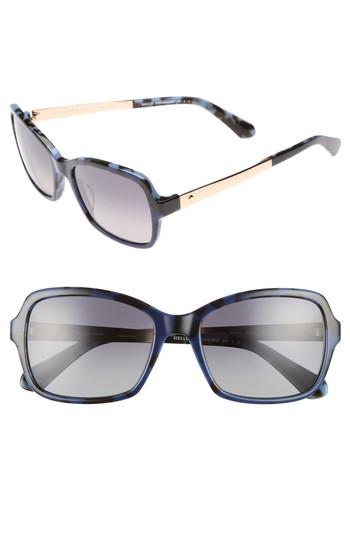Women's Kate Spade New York Annjanette 55mm Polarized Sunglasses - Blue Havana