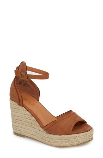 Women's Coconuts By Matisse Bon Voyage Espadrille Wedge Sandal M - Brown