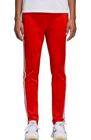 Women's Adidas Sst Track Pants - Red