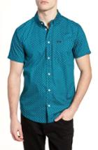 Men's Rvca Arrowed Woven Shirt - Blue