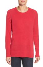 Women's Halogen Crewneck Lightweight Cashmere Sweater - Red