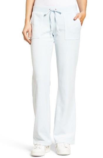 Women's Juicy Couture Del Rey Velour Track Pants - Blue