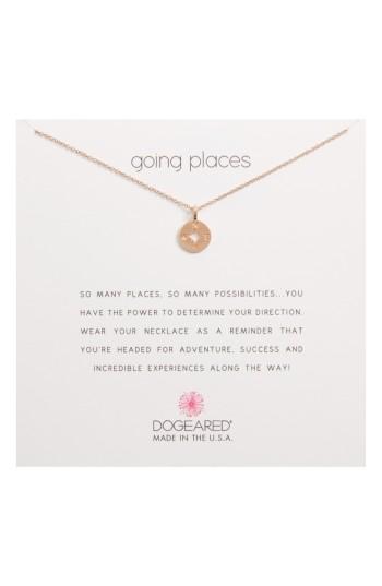 Women's Dogeared Going Places Compass Pendant Necklace