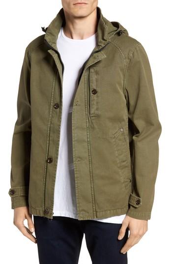 Men's Civil Society Herman Twill Hooded Jacket - Green