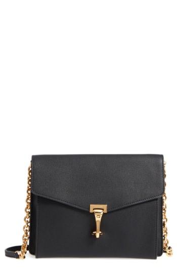 Burberry Macken Leather Crossbody Bag - Black