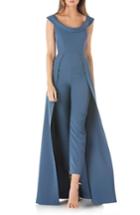 Women's Kay Unger Jumpsuit Gown - Blue
