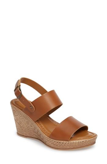 Women's Bella Vita Cor Wedge Sandal .5 N - Brown